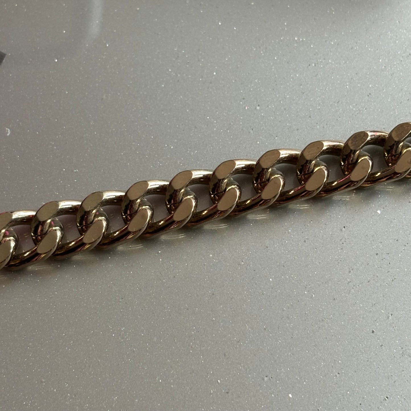 Gold Plated Chunky Curb Chain Bracelet