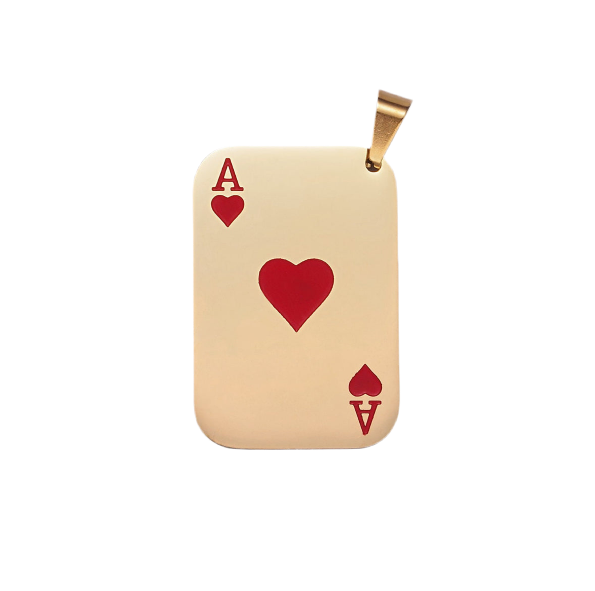 Ace of Hearts Playing Card Charm