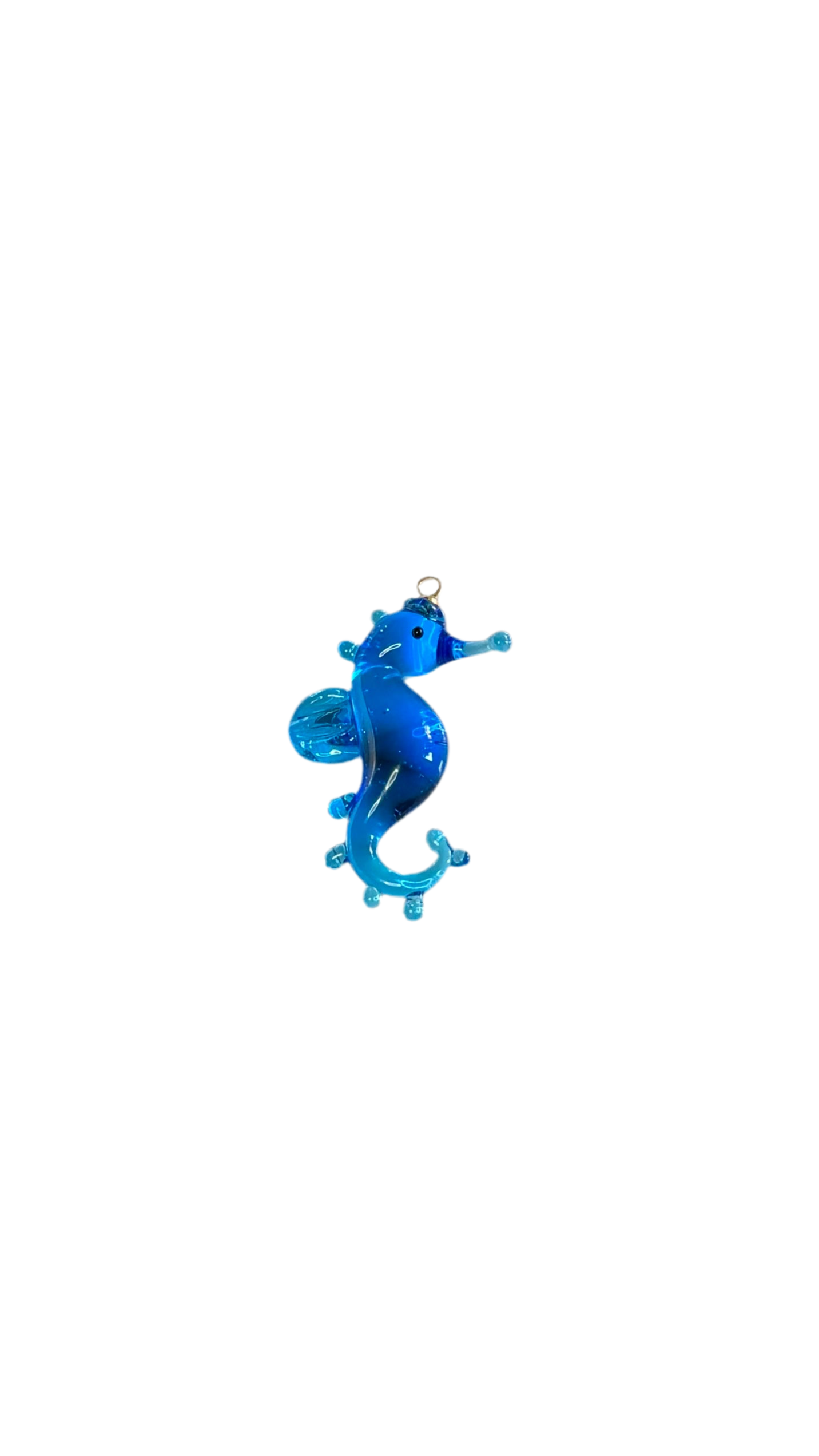 Blue Murano Glass Starfish Charm