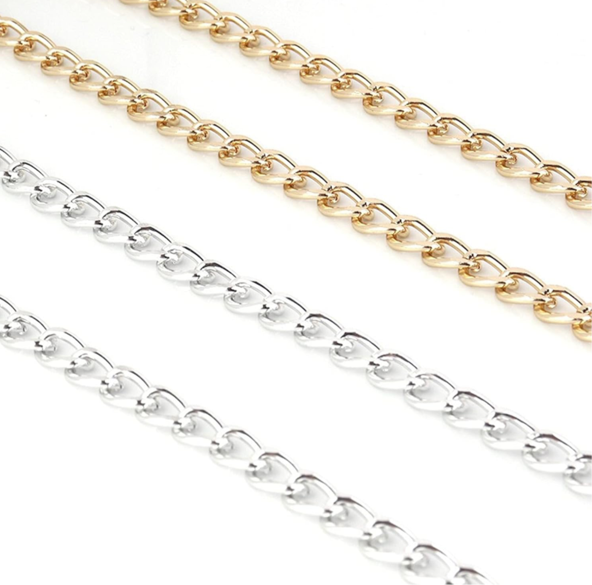 Gold Plated Chunky Curb Chain Necklace