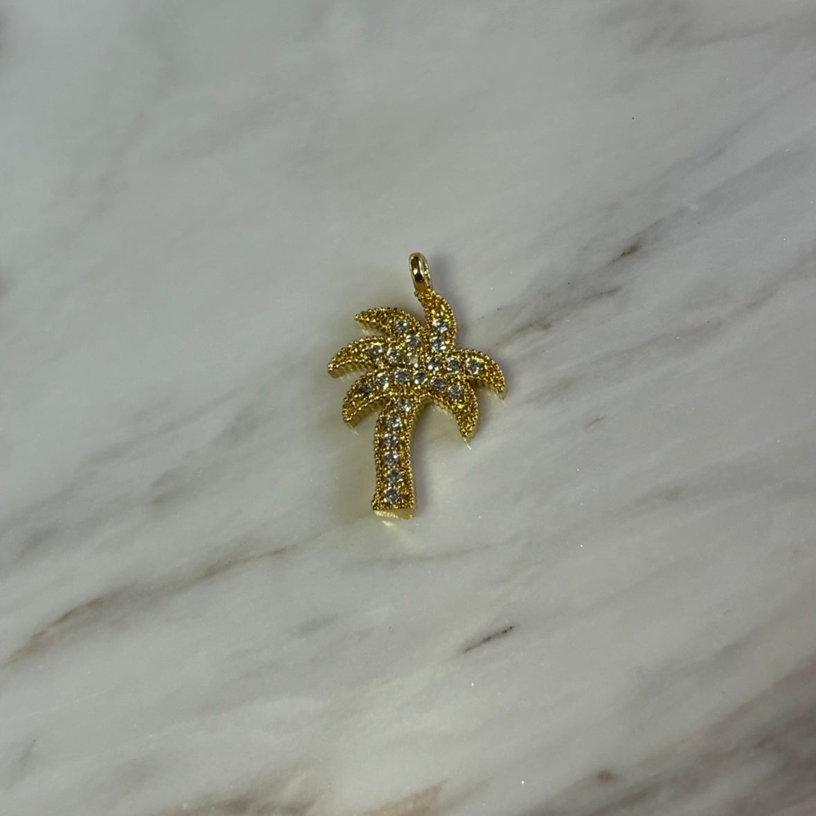 Cubic Zirconia Palm Tree