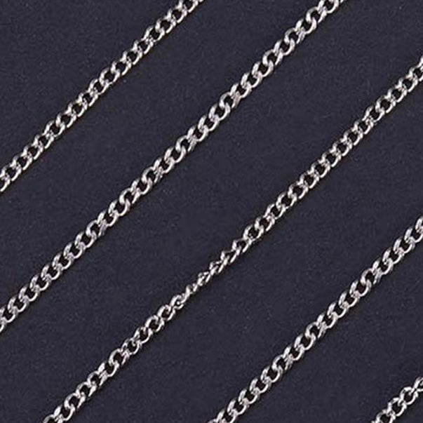 Silver Stainless Steel Curb Chain