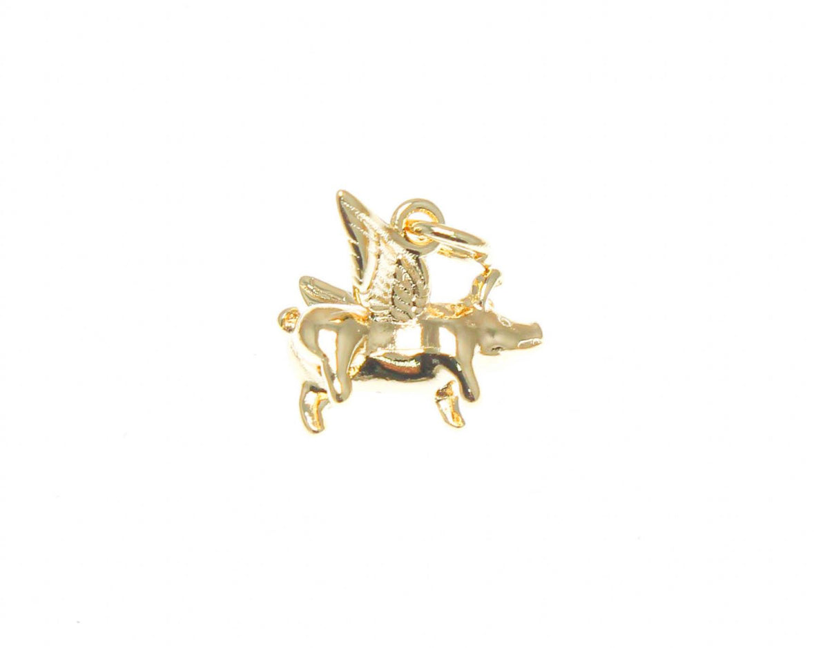 Flying Pig Charm