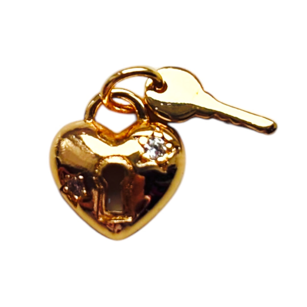 Padlock & Key Charm