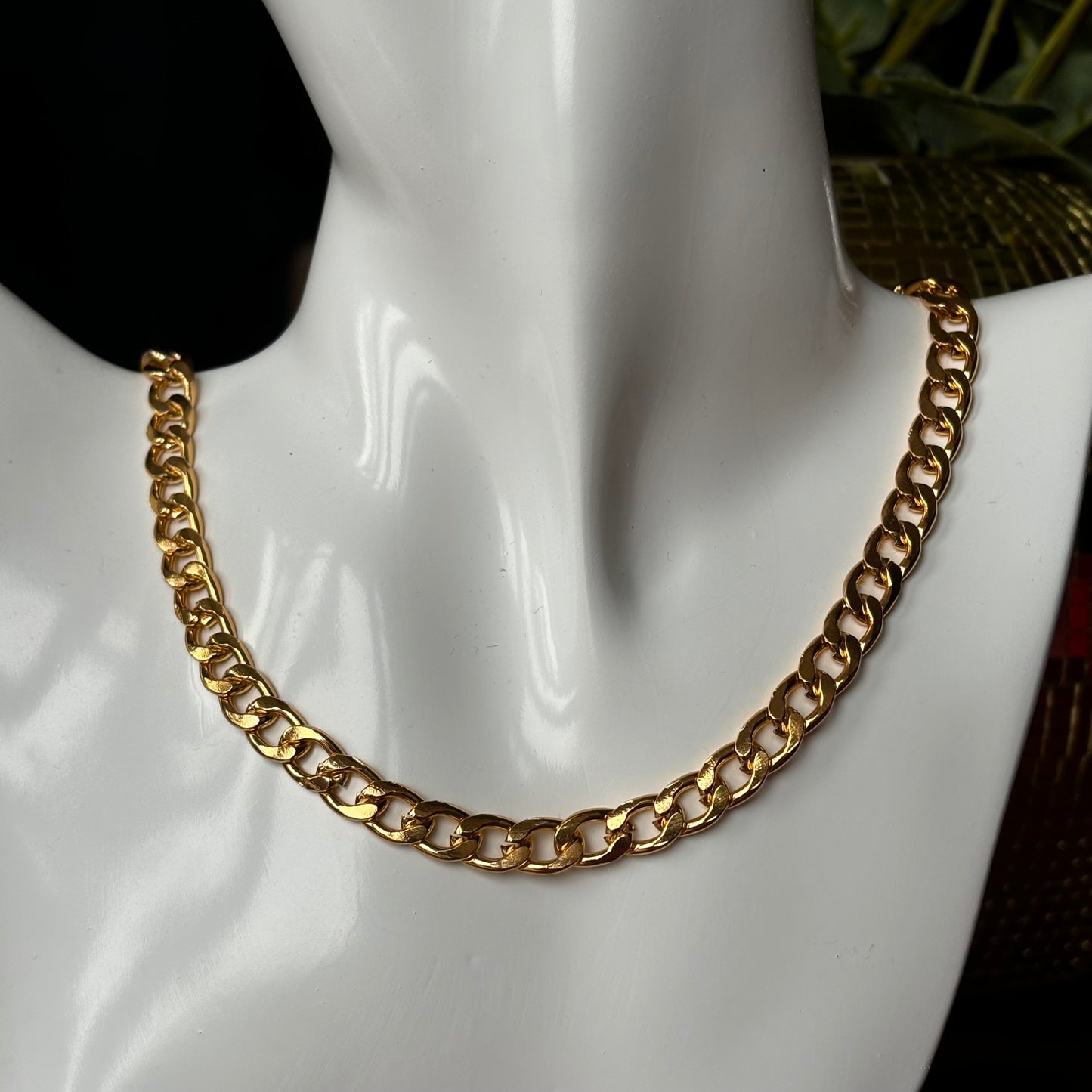 Gold Plated Curb Chain (7mm)