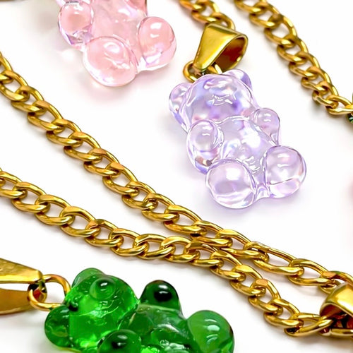 Bestie Bears Charm Necklace