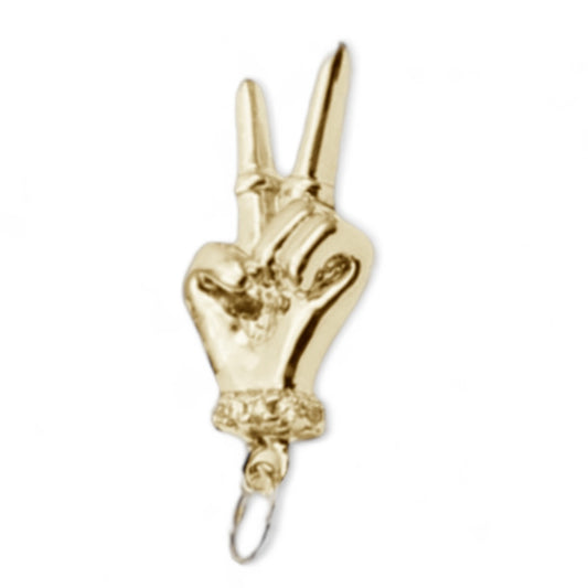 Peace Sign Hand Charm