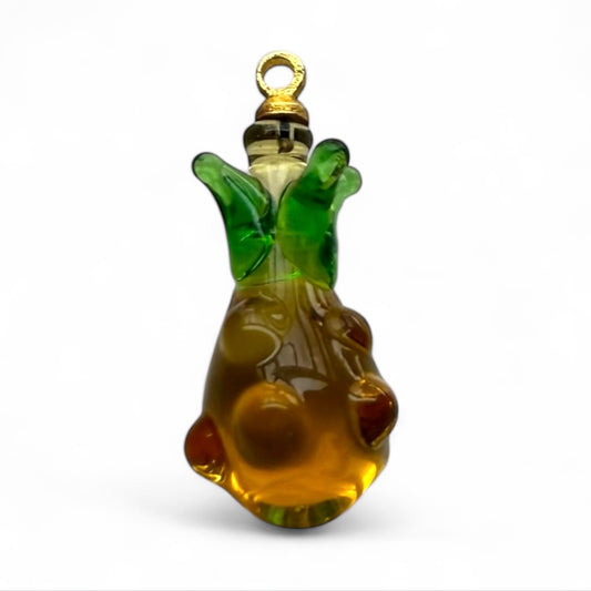 Yellow Murano Glass Pineapple Charm